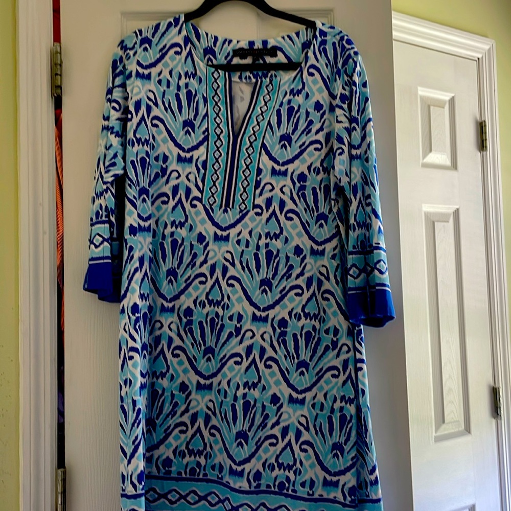 Barbara Erickson dress. Bell sleeves- elegant.
